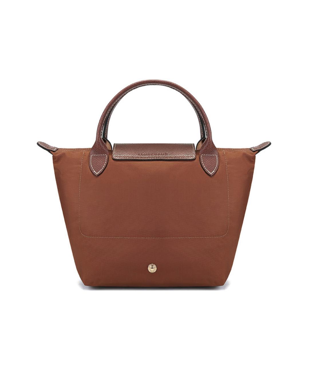 LONGCHAMP Коричневая сумка с короткими ручками, фото 3