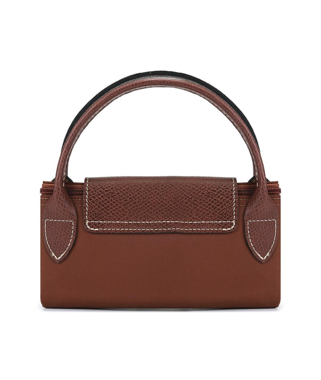 LONGCHAMP Коричневая сумка с короткими ручками, фото 8