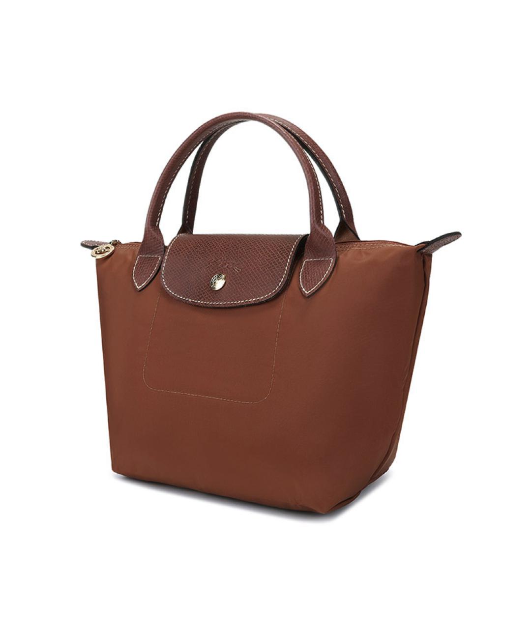 LONGCHAMP Коричневая сумка с короткими ручками, фото 2