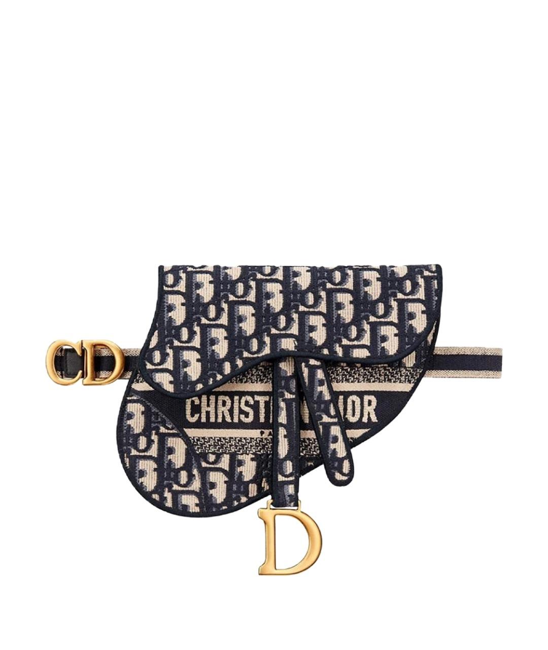 CHRISTIAN DIOR Темно-синяя поясная сумка, фото 1