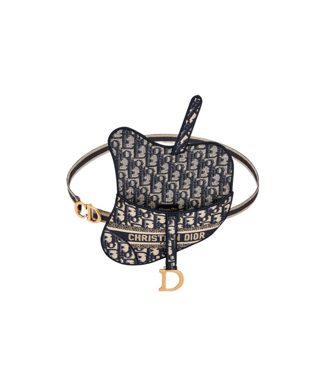 CHRISTIAN DIOR Темно-синяя поясная сумка, фото 3
