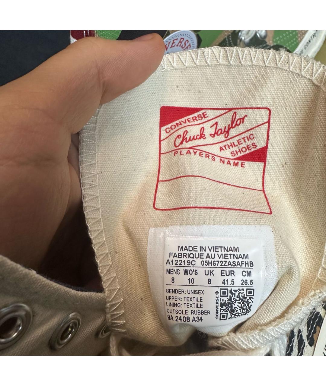 CONVERSE Мульти высокие кроссовки / кеды, фото 6