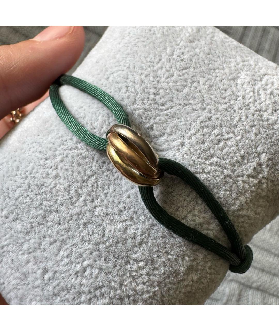 CARTIER Зеленый браслет из желтого золота, фото 3
