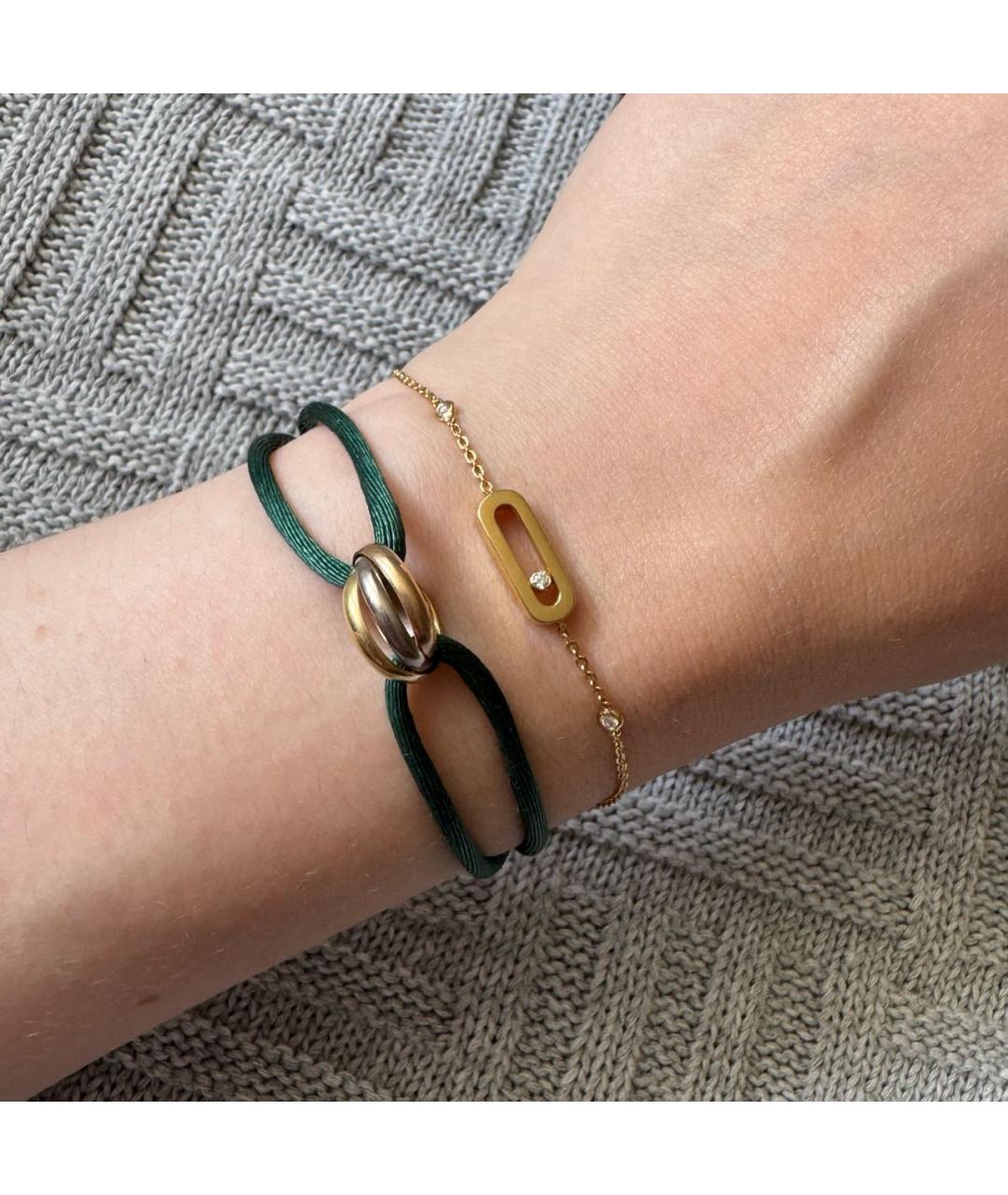 CARTIER Зеленый браслет из желтого золота, фото 6