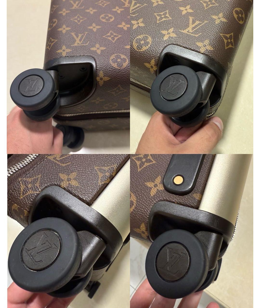 LOUIS VUITTON Коричневый чемодан, фото 8