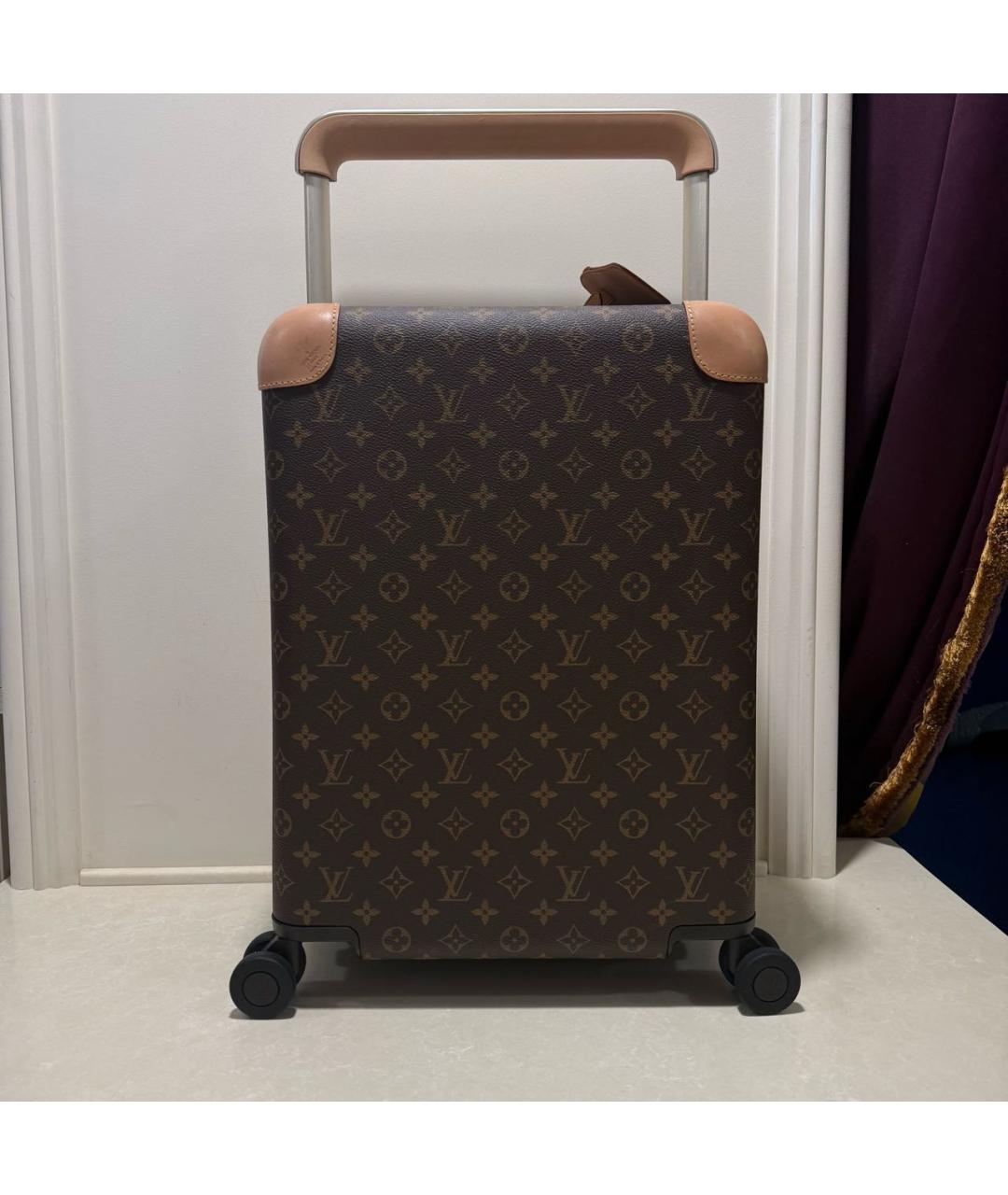 LOUIS VUITTON Коричневый чемодан, фото 9