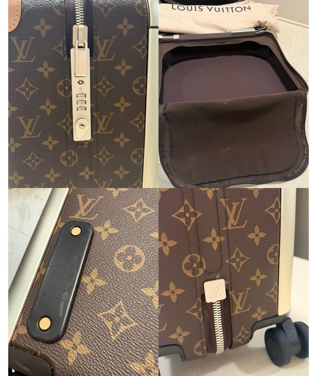 LOUIS VUITTON Коричневый чемодан, фото 5