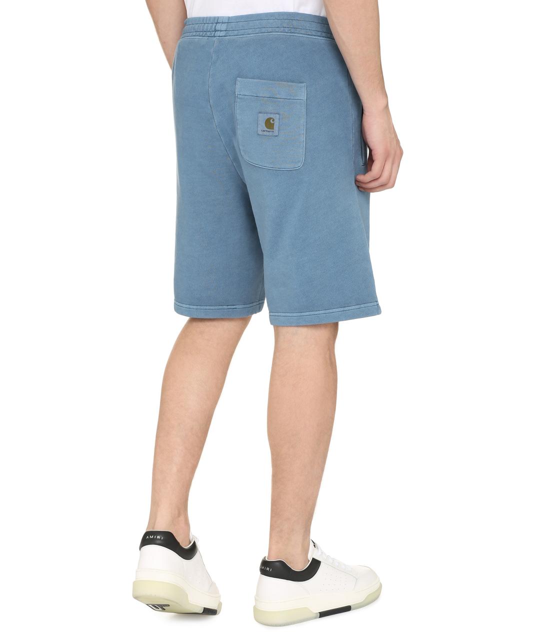 CARHARTT WIP Синие хлопковые шорты, фото 4
