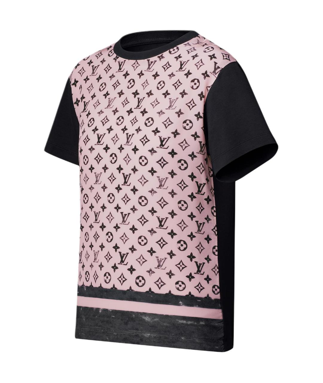LOUIS VUITTON Розовая хлопковая футболка, фото 3