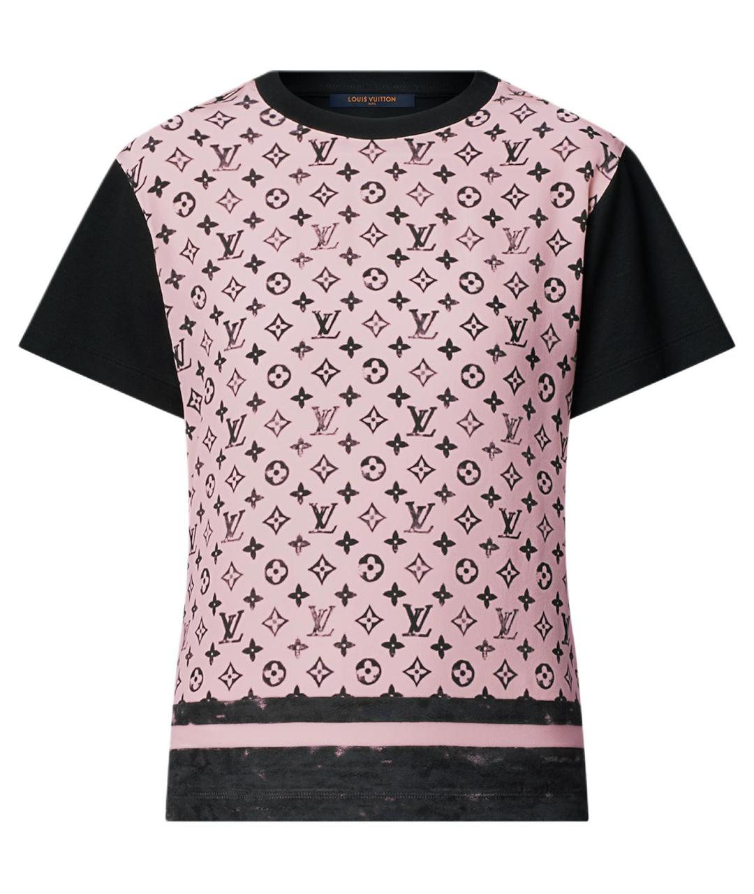 LOUIS VUITTON Розовая хлопковая футболка, фото 1