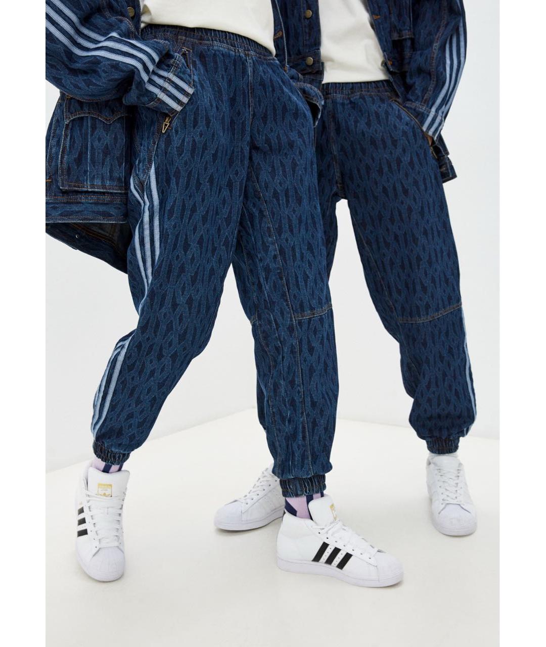 ADIDAS Темно-синий деним костюм с брюками, фото 4