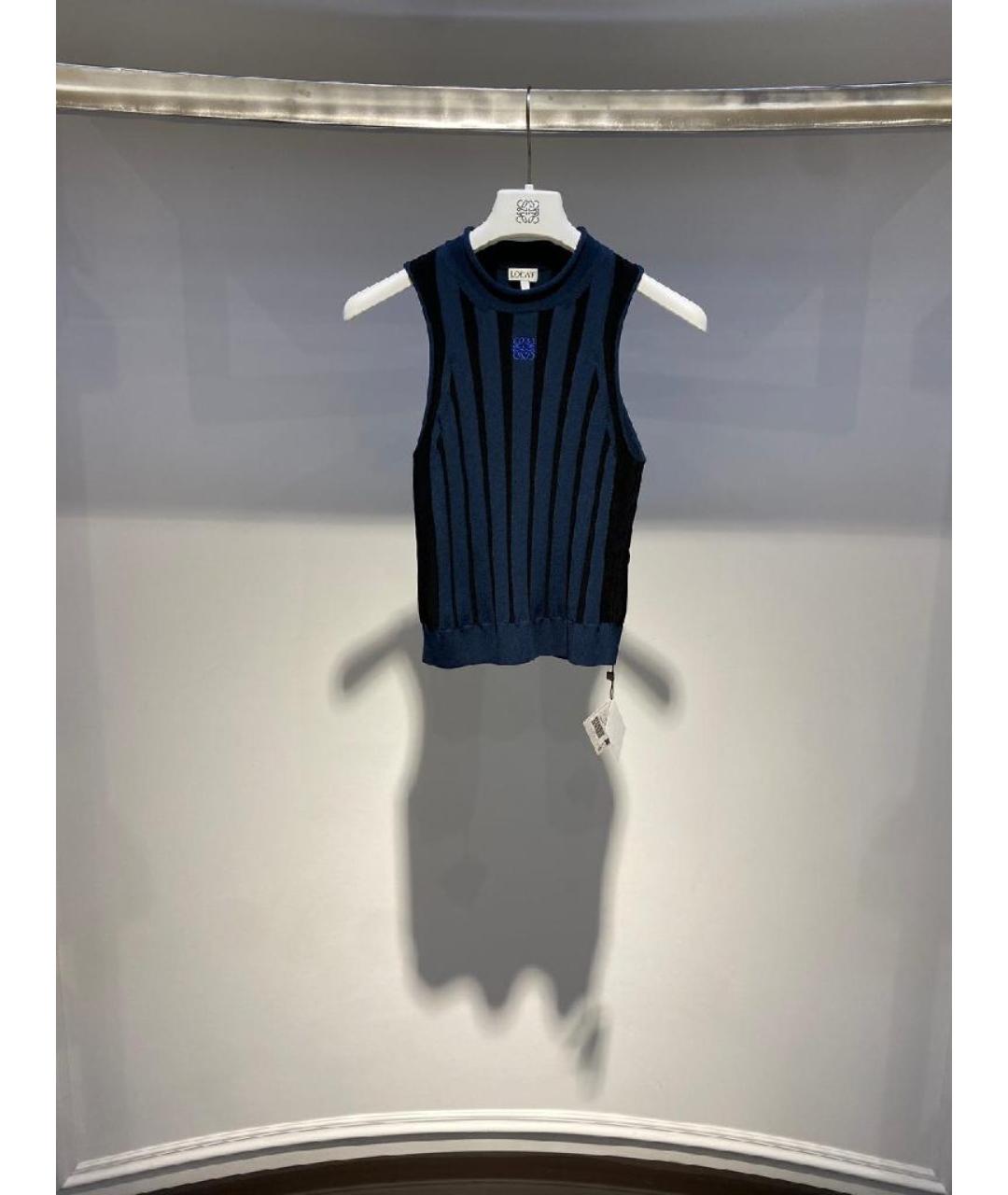 LOEWE Темно-синяя майка, фото 3