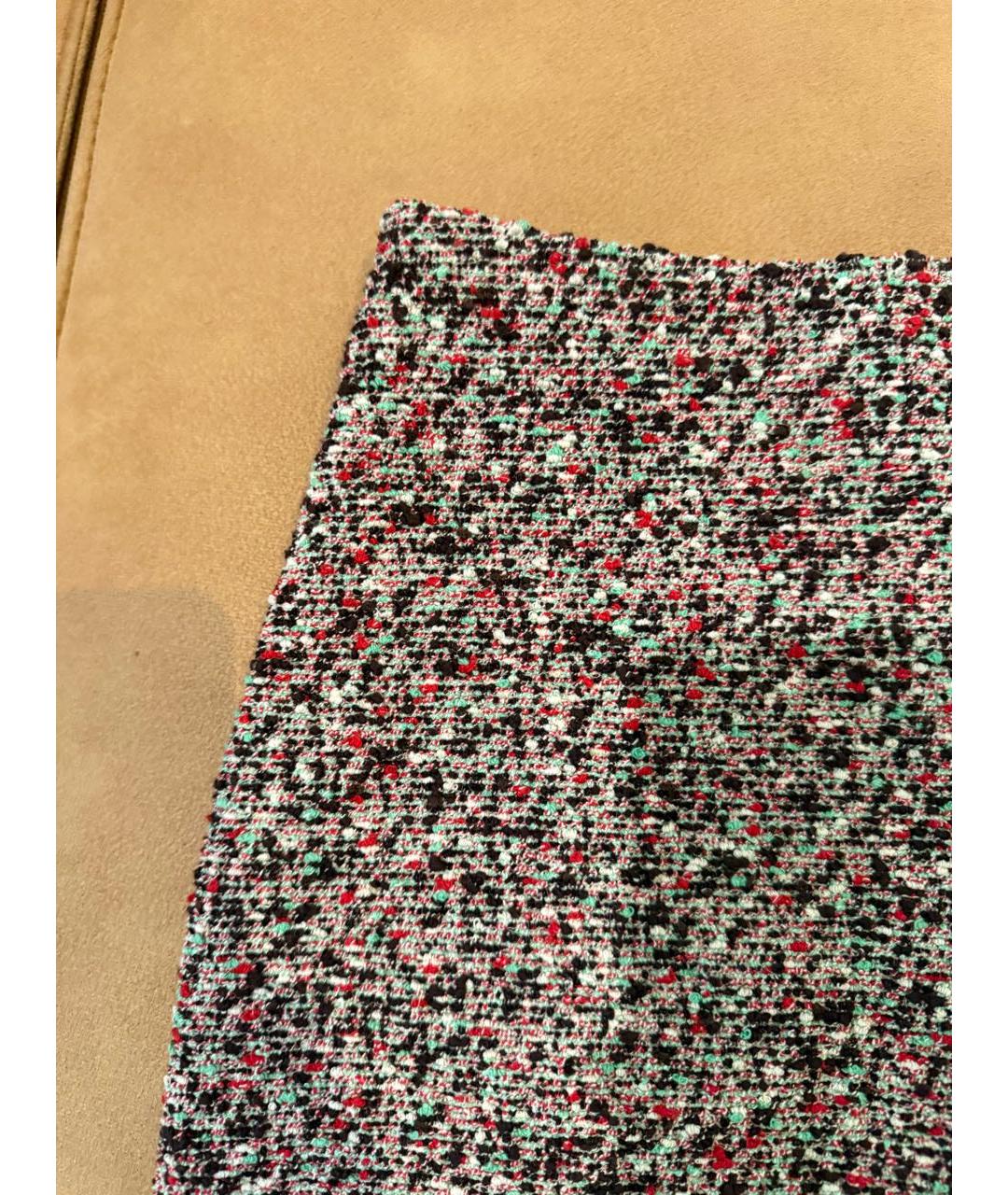 BOTTEGA VENETA Розовая шерстяная юбка мини, фото 3
