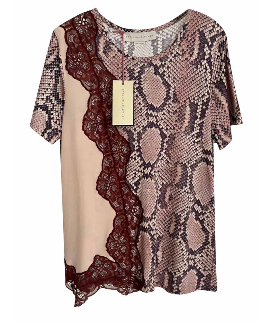 STELLA MCCARTNEY Бордовая хлопковая футболка, фото 1