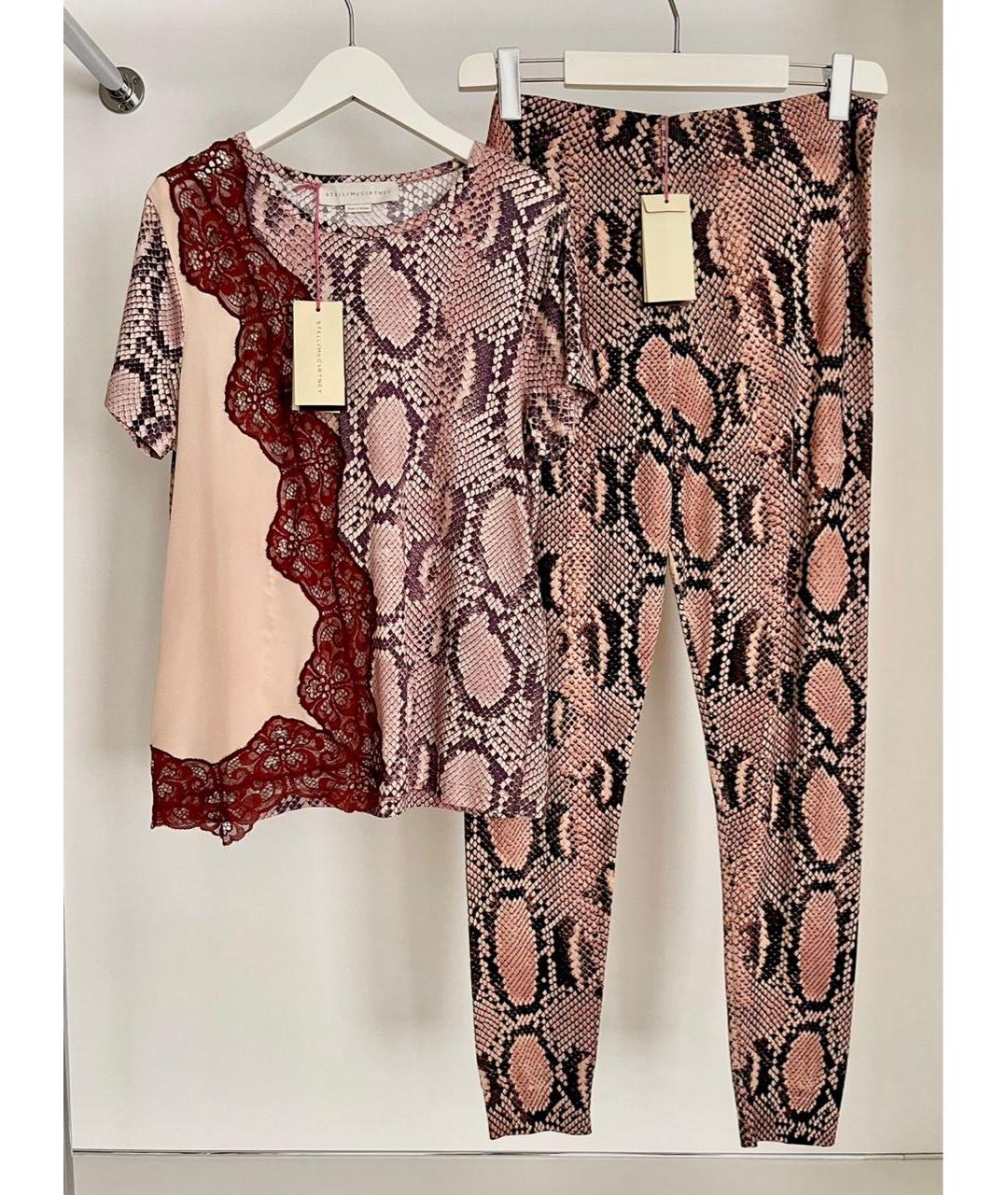 STELLA MCCARTNEY Бордовая хлопковая футболка, фото 6