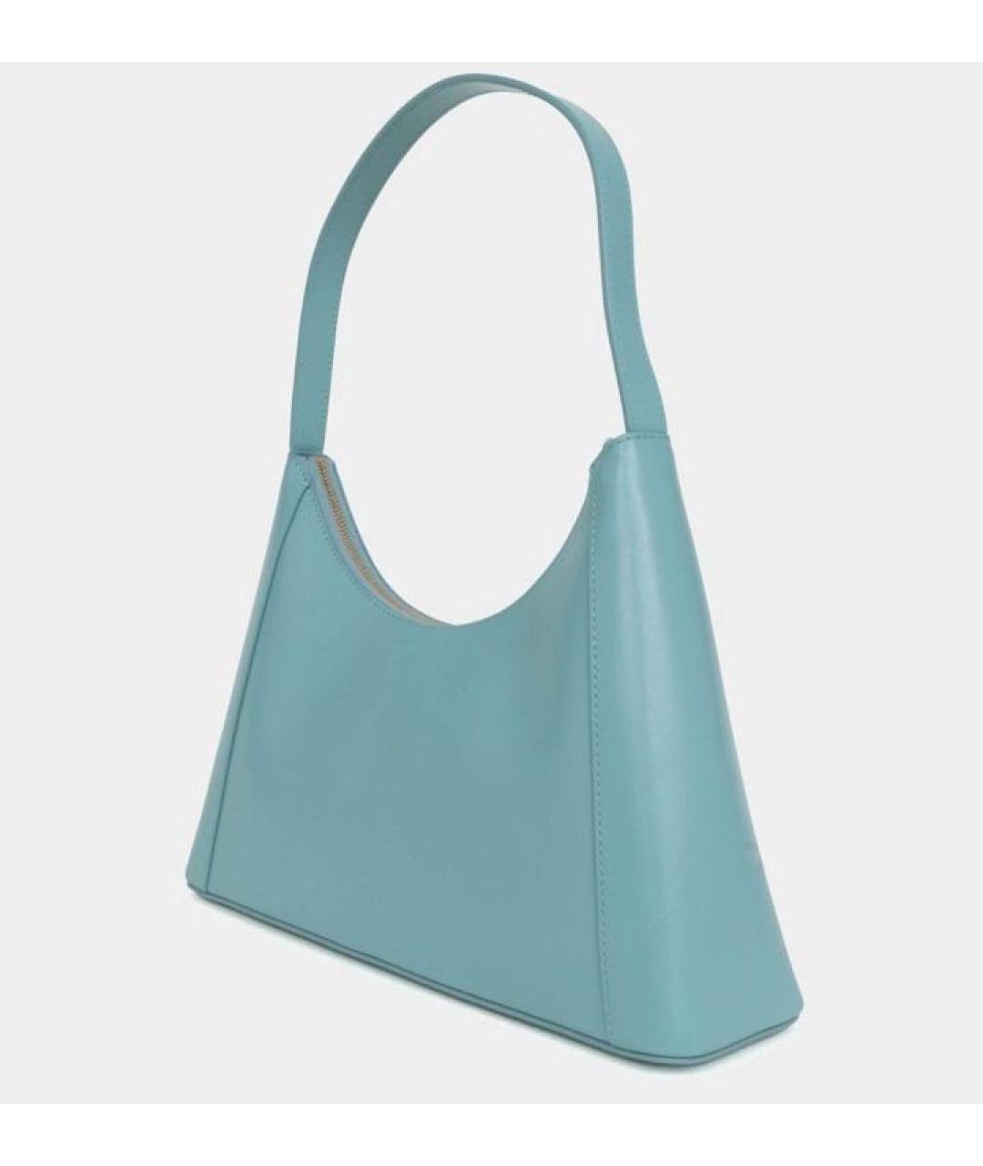 FURLA Бирюзовая кожаная сумка через плечо, фото 2