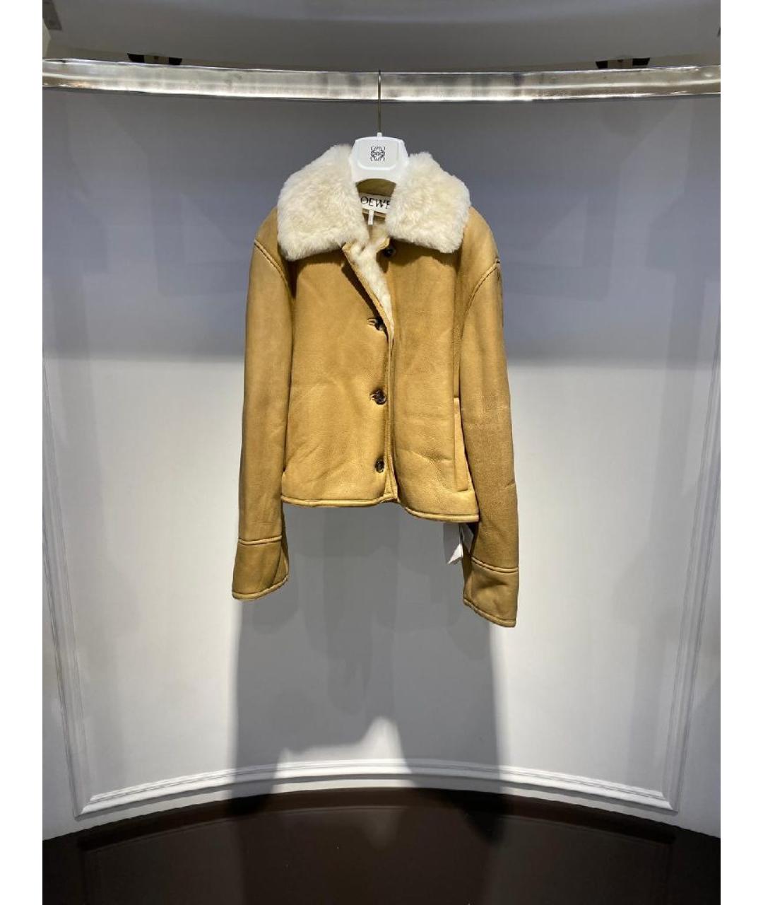 LOEWE Бежевая дубленка, фото 2
