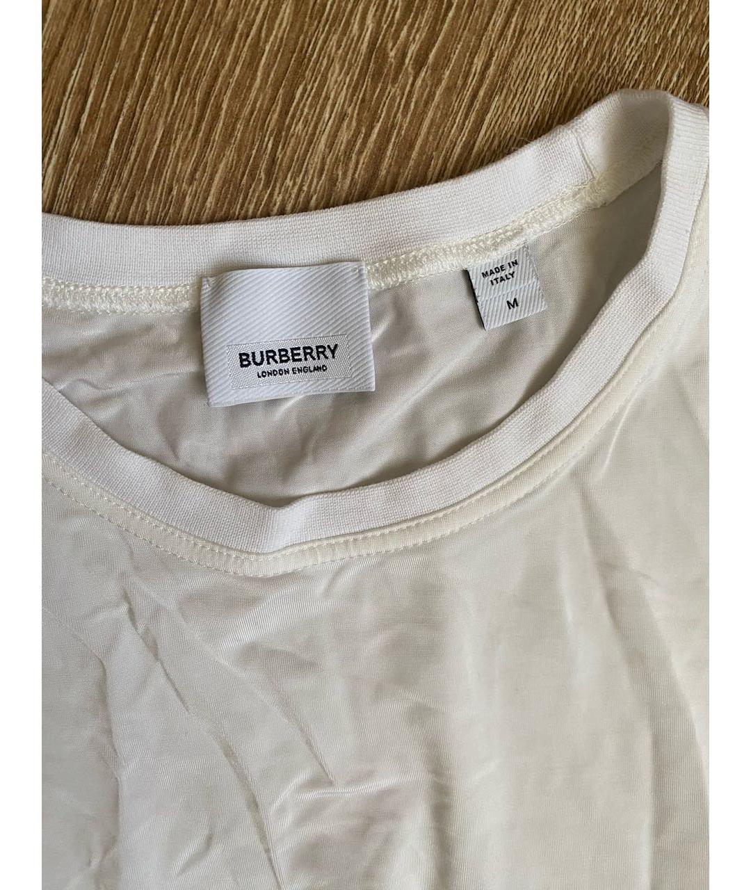 BURBERRY Белая вискозная водолазка, фото 2