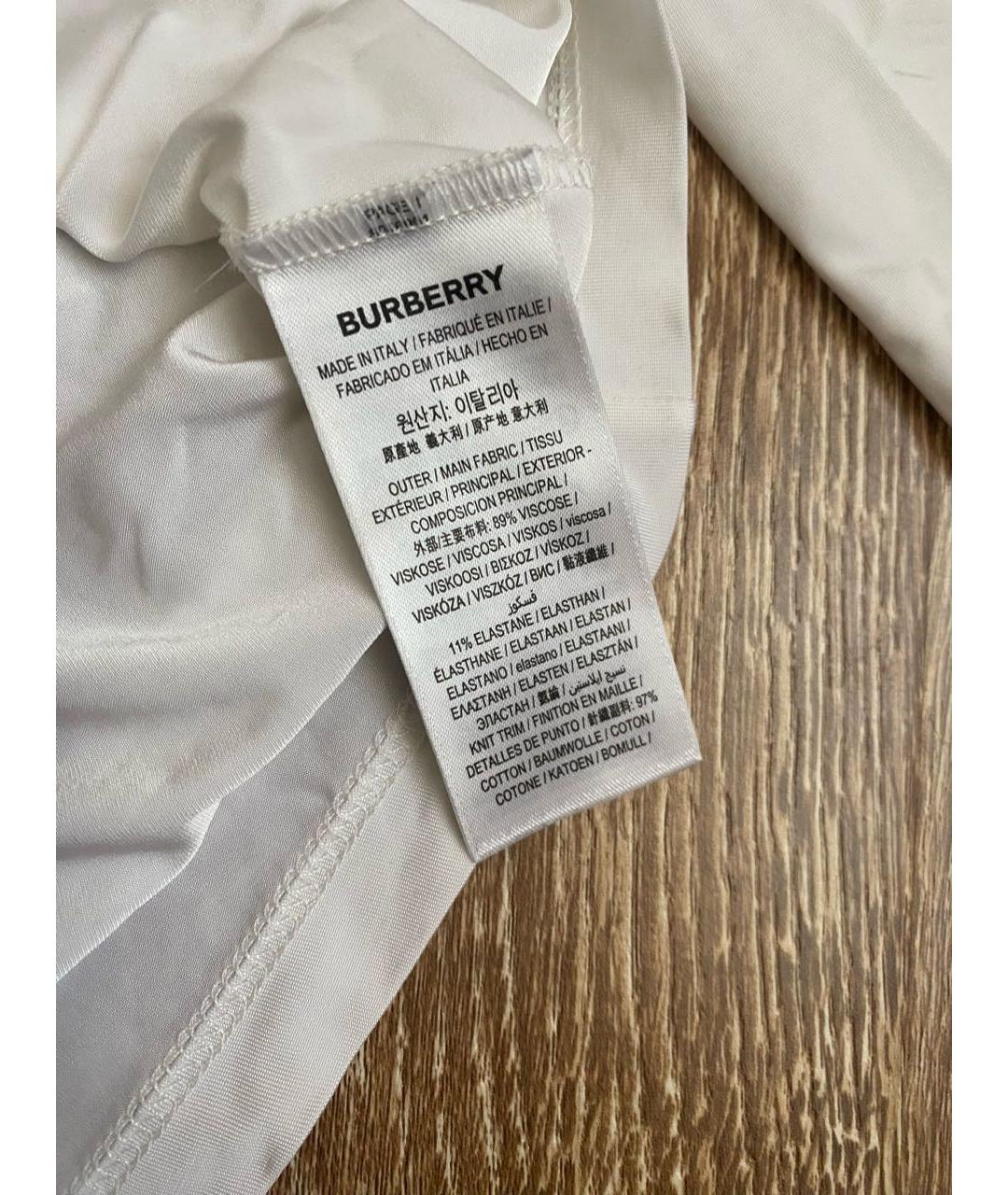 BURBERRY Белая вискозная водолазка, фото 3