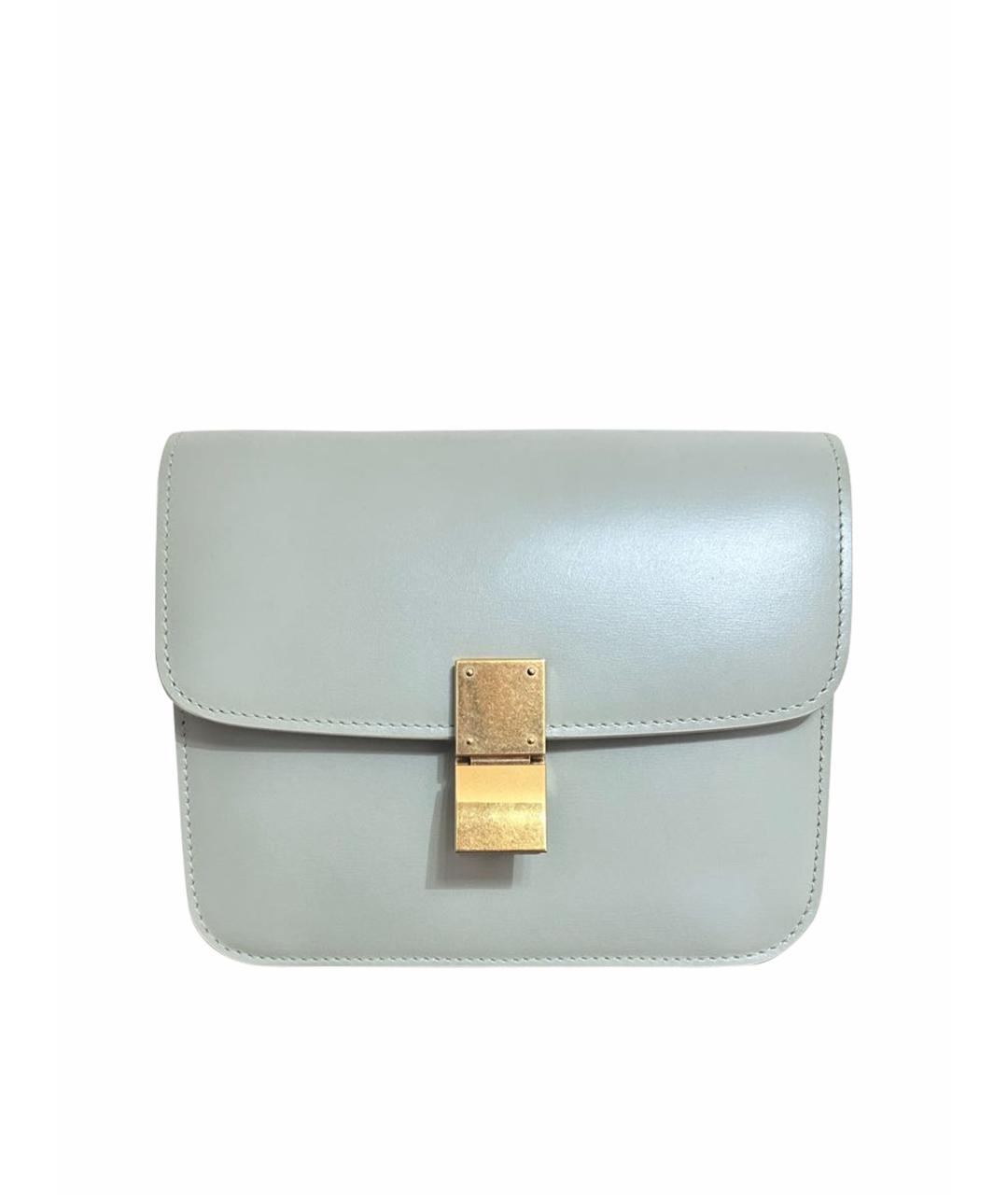 CELINE Салатовая кожаная сумка через плечо, фото 1