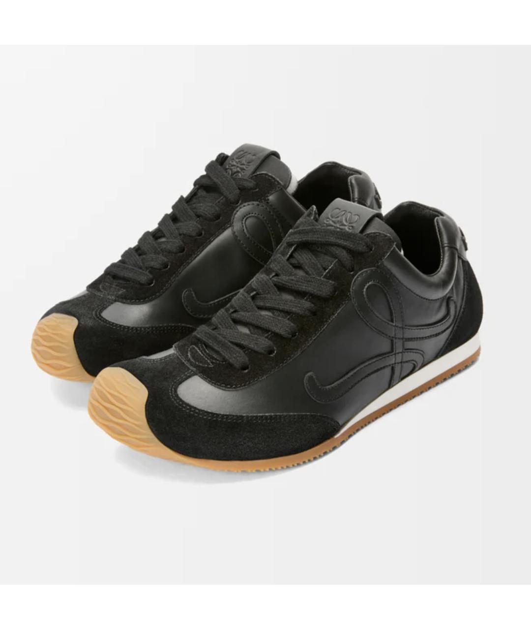 LOEWE Черные кроссовки, фото 5