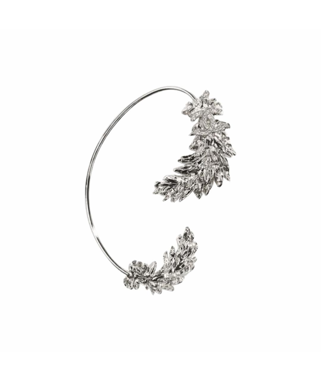 CHANEL Серебряные металлические серьги, фото 1