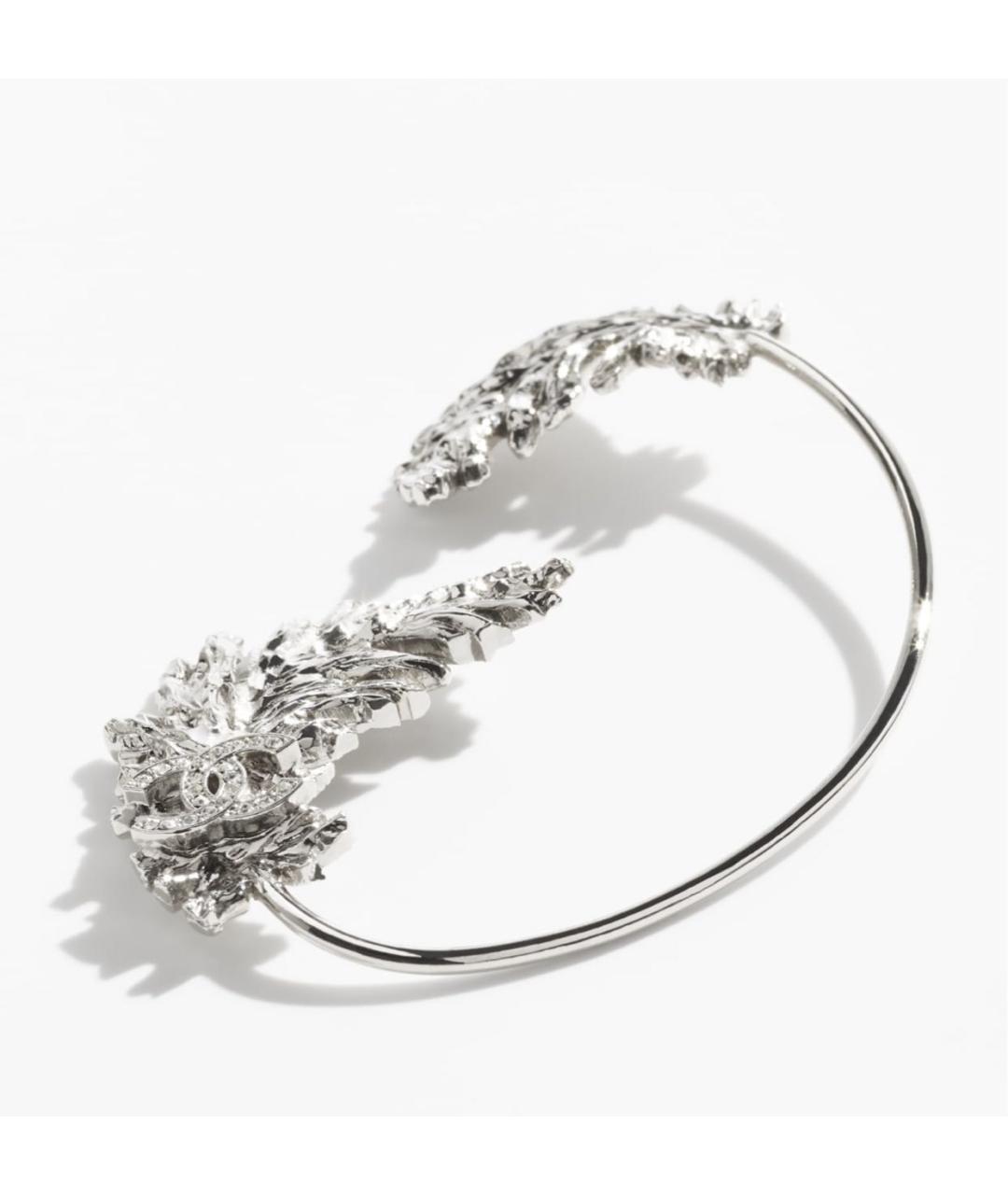 CHANEL Серебряные металлические серьги, фото 2