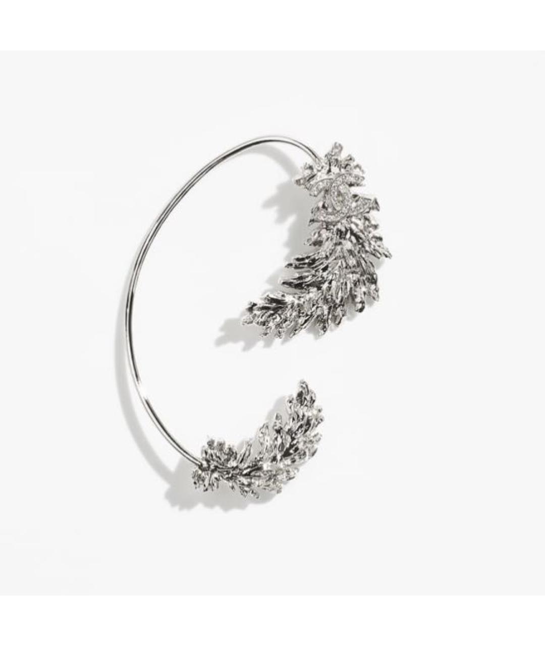 CHANEL Серебряные металлические серьги, фото 3