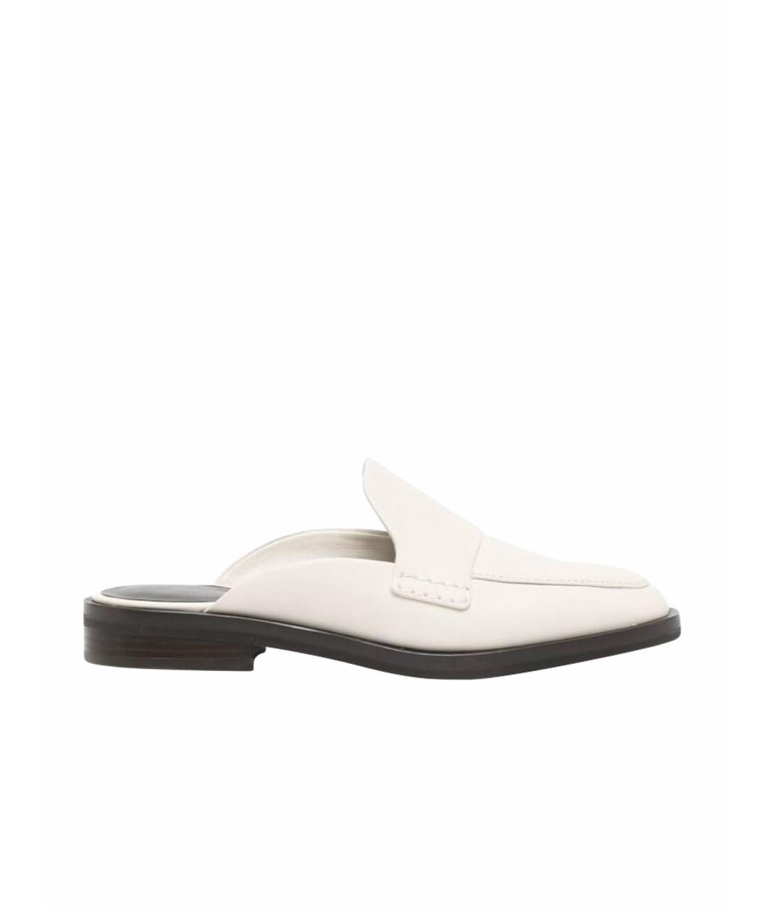 3.1 PHILLIP LIM Белые кожаные мюли, фото 1