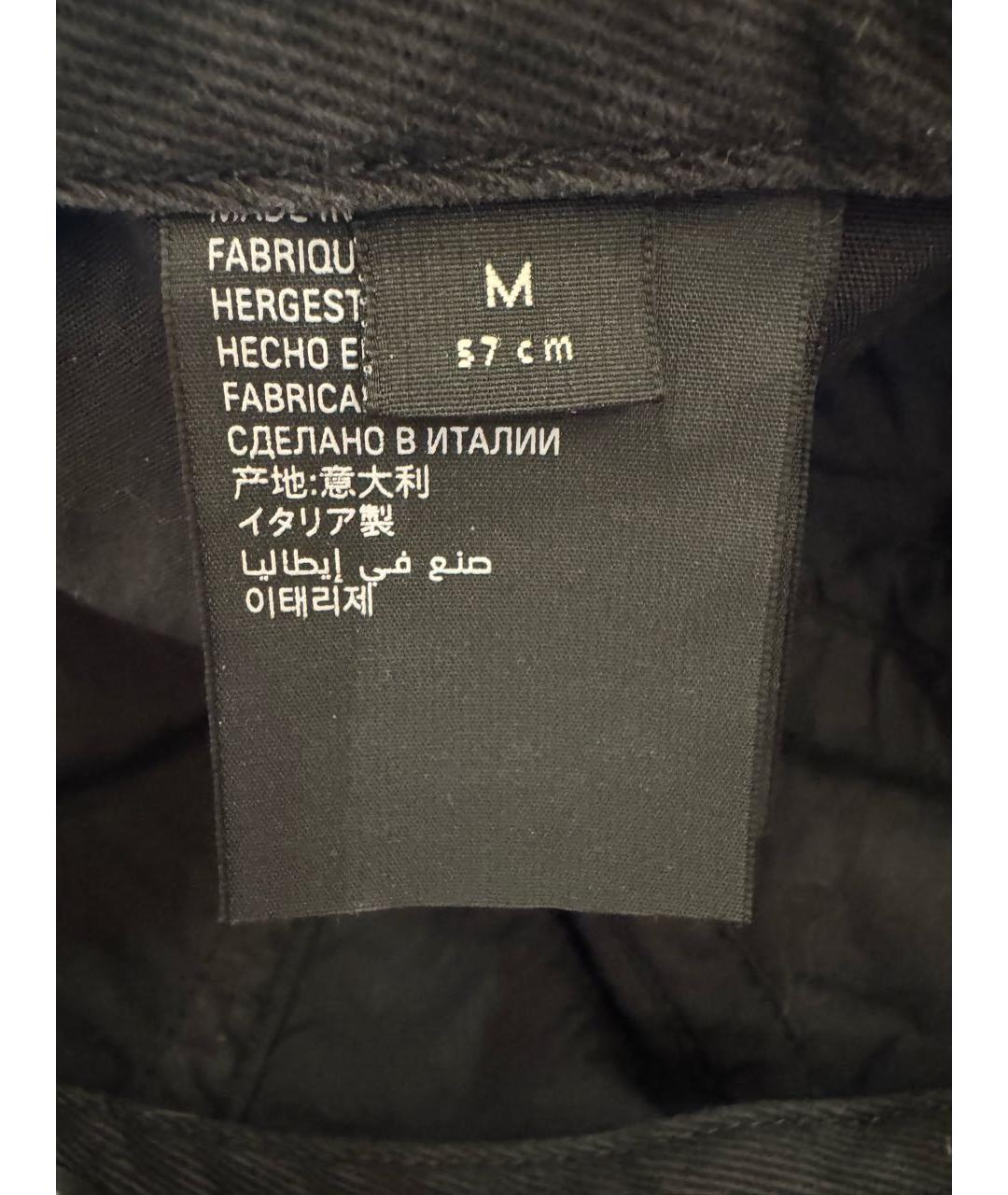 BALENCIAGA Черная хлопковая кепка, фото 5