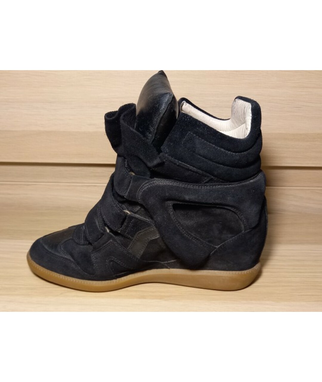 ISABEL MARANT Черные замшевые кроссовки, фото 2