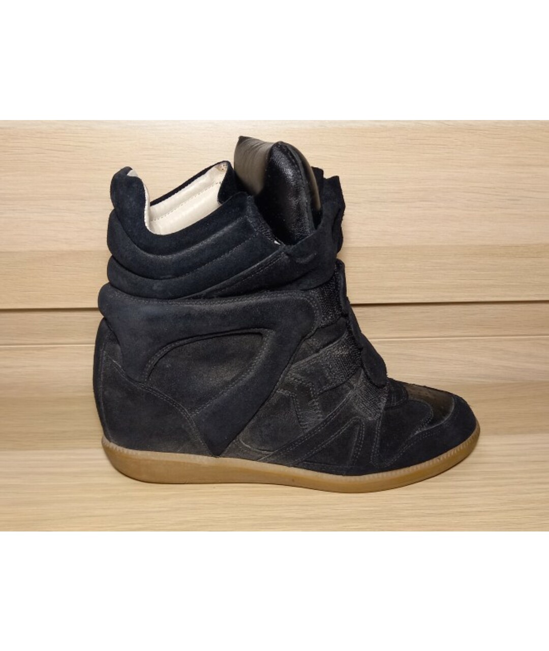 ISABEL MARANT Черные замшевые кроссовки, фото 5