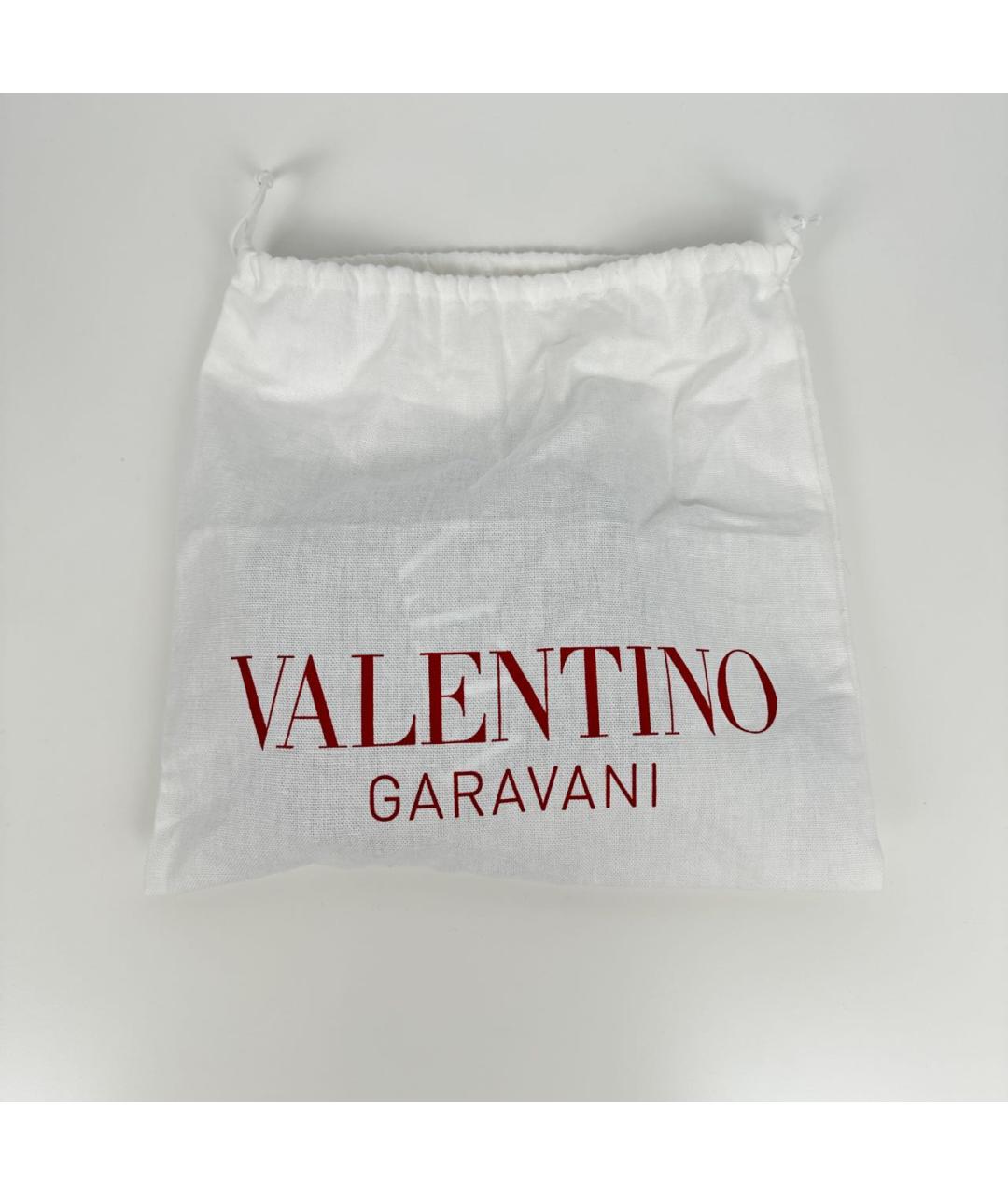 VALENTINO Черная кожаная сумка на плечо, фото 7