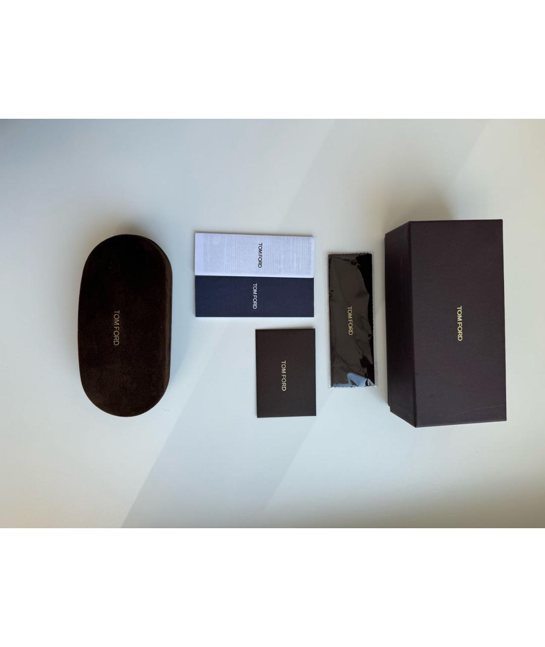 TOM FORD Серебряные металлические солнцезащитные очки, фото 4