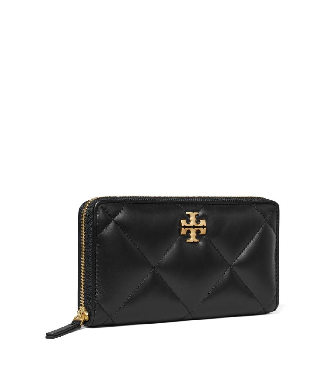 TORY BURCH Черный кожаный кошелек, фото 2
