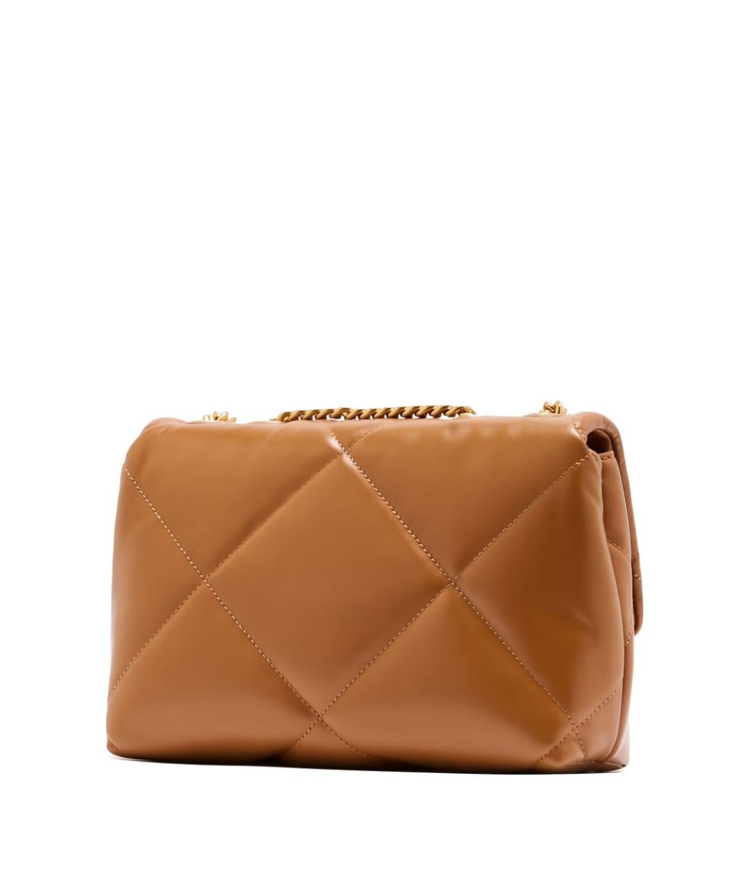 TORY BURCH Коричневая кожаная сумка через плечо, фото 3