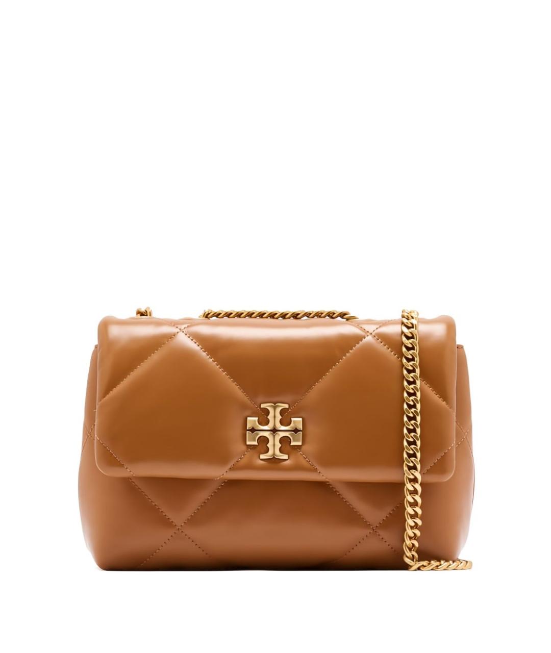 TORY BURCH Коричневая кожаная сумка через плечо, фото 1