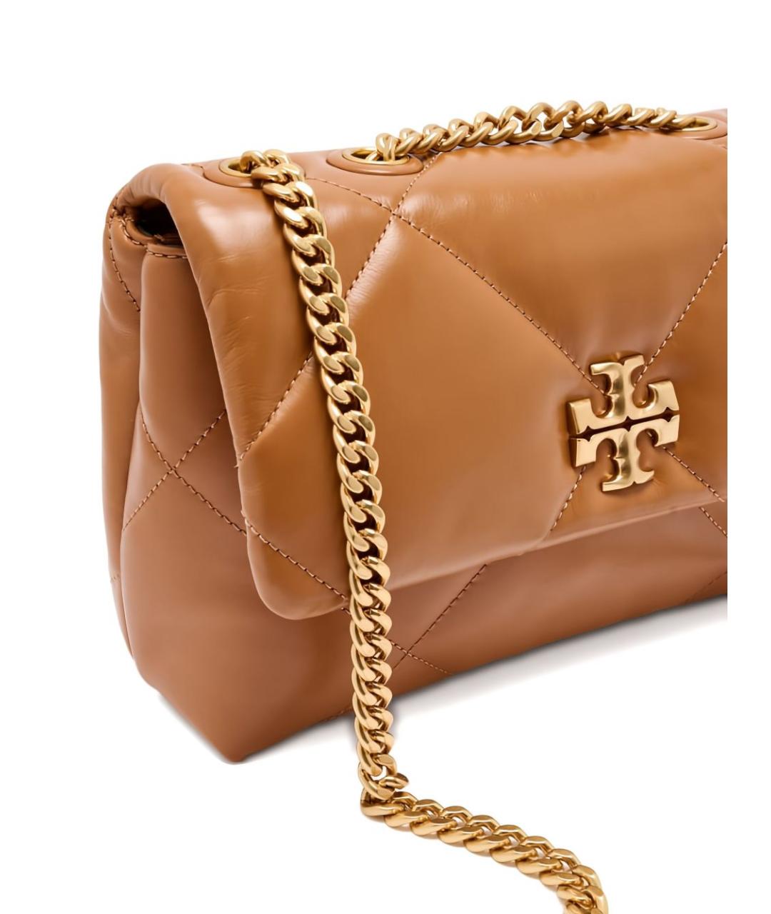 TORY BURCH Коричневая кожаная сумка через плечо, фото 2