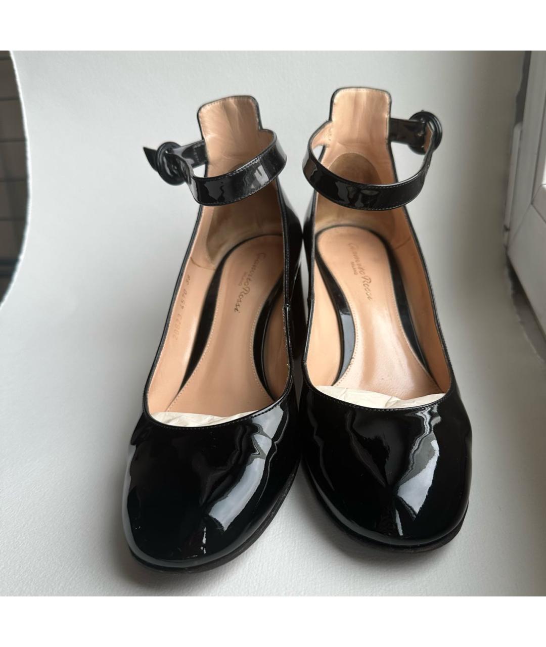 GIANVITO ROSSI Черные туфли из лакированной кожи, фото 2