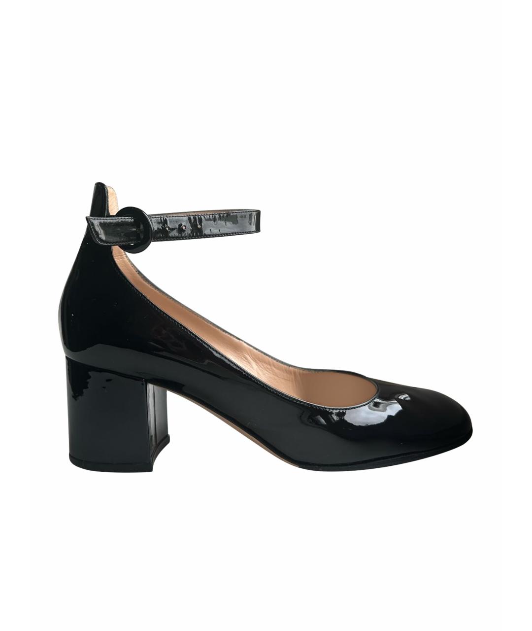 GIANVITO ROSSI Черные туфли из лакированной кожи, фото 1