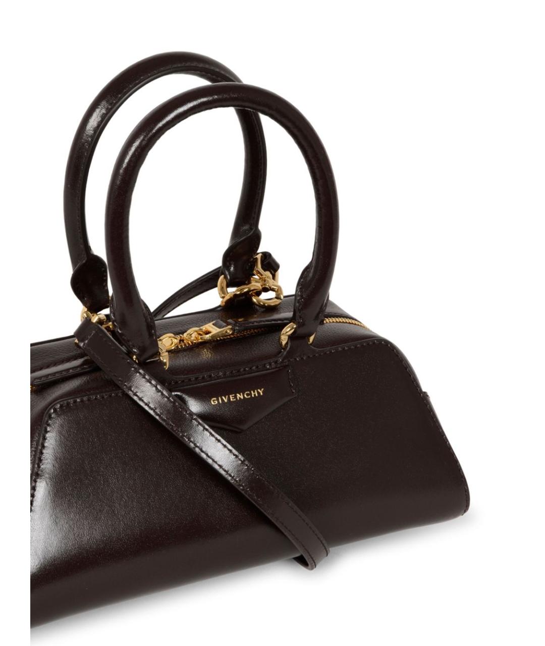 GIVENCHY Коричневая кожаная сумка тоут, фото 2
