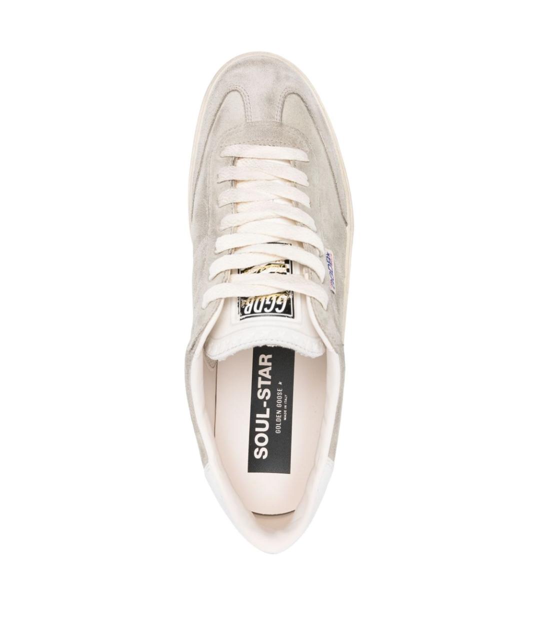 GOLDEN GOOSE DELUXE BRAND Серые замшевые низкие кроссовки / кеды, фото 2