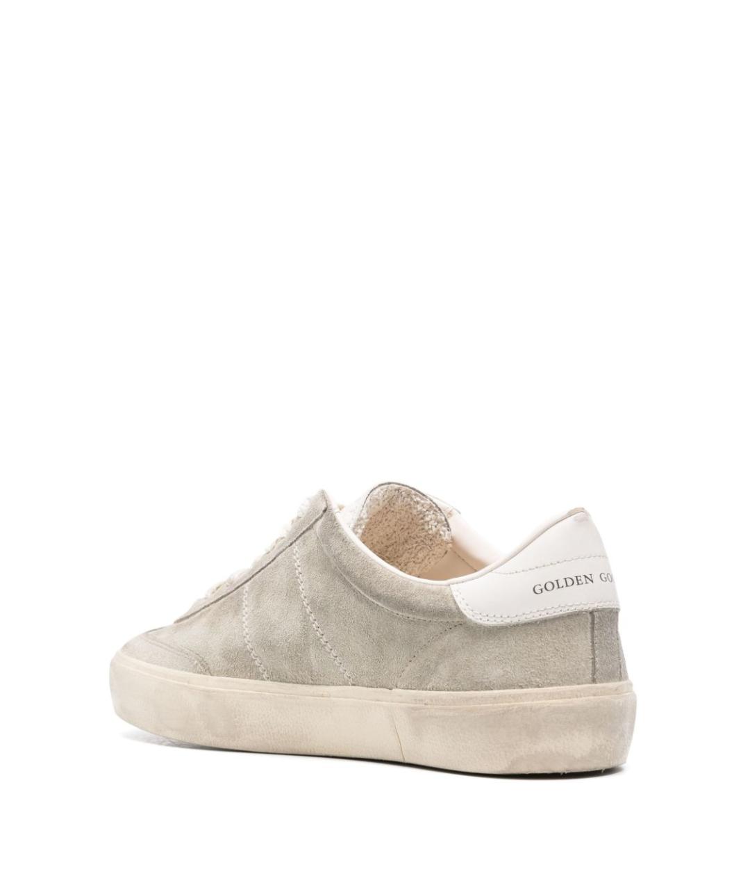 GOLDEN GOOSE DELUXE BRAND Серые замшевые низкие кроссовки / кеды, фото 4