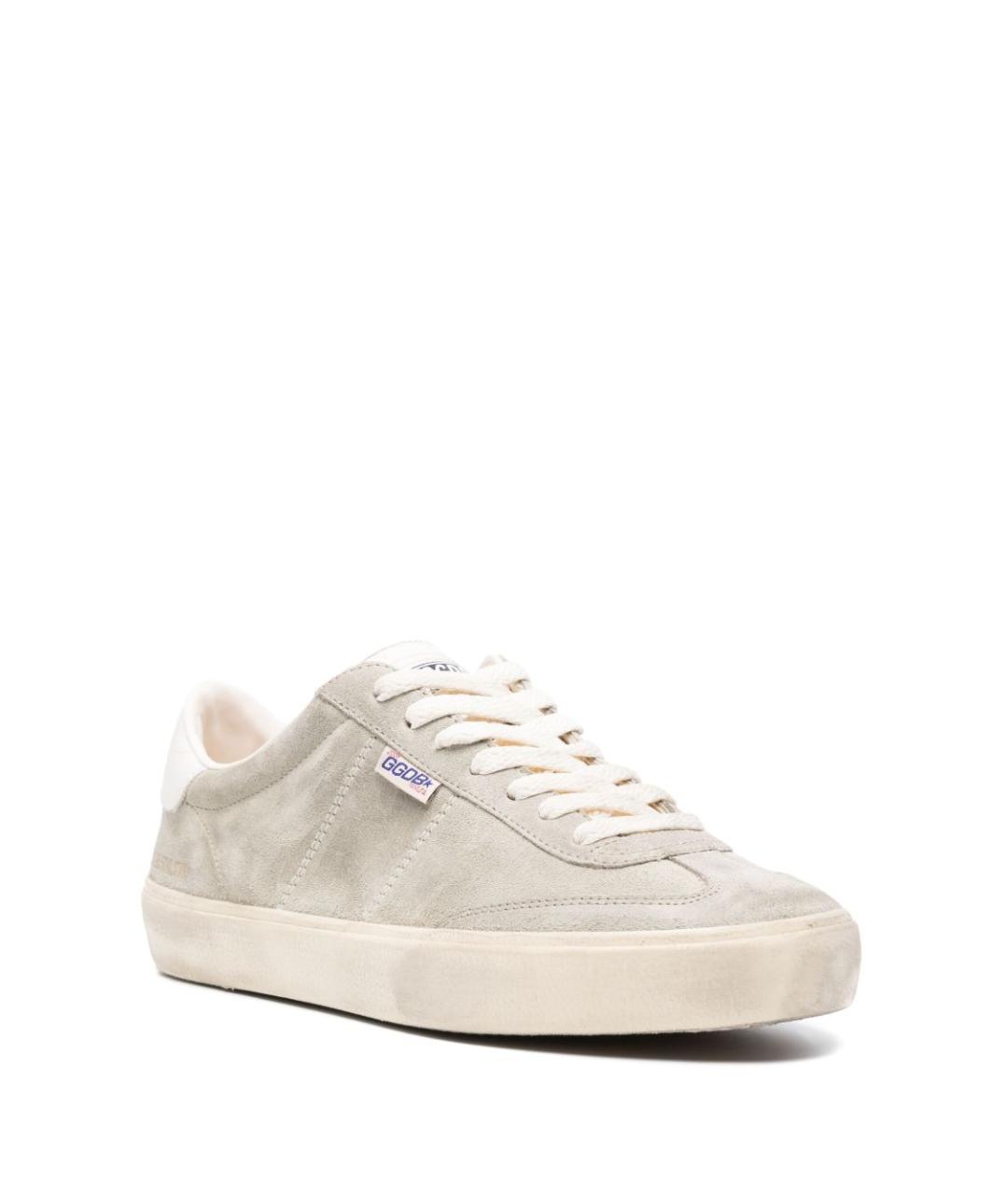 GOLDEN GOOSE DELUXE BRAND Серые замшевые низкие кроссовки / кеды, фото 3
