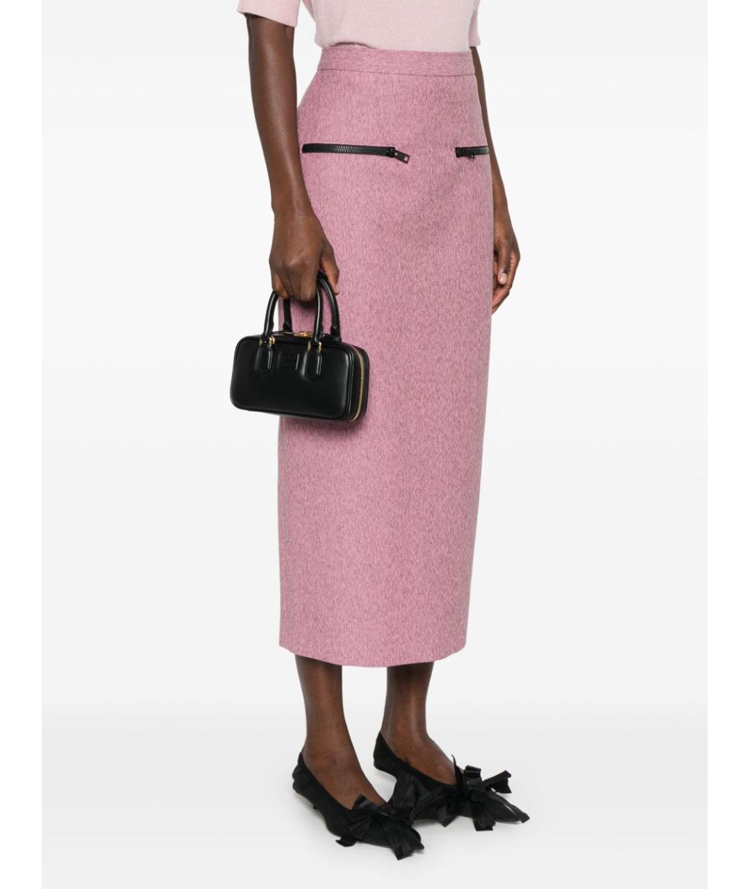 MIU MIU Черная кожаная сумка с короткими ручками, фото 5