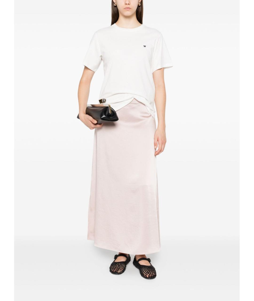 WEEKEND MAX MARA Белая хлопковая футболка, фото 4