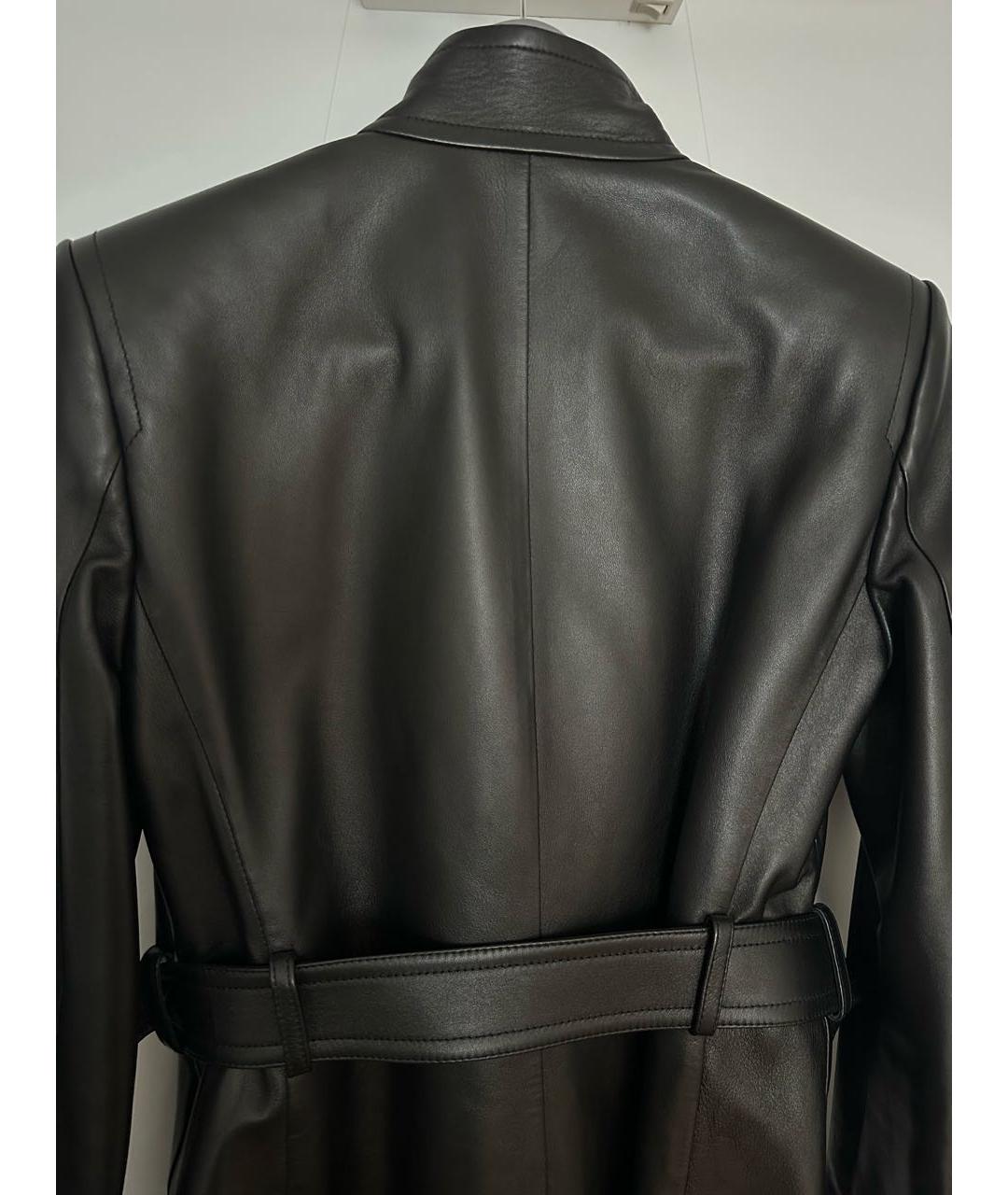 SAINT LAURENT Черная кожаная куртка, фото 3