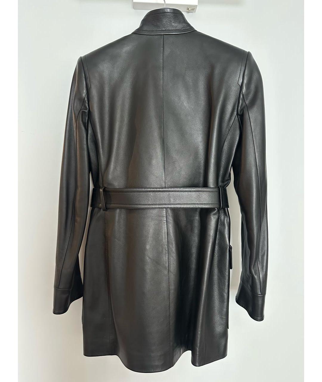 SAINT LAURENT Черная кожаная куртка, фото 2