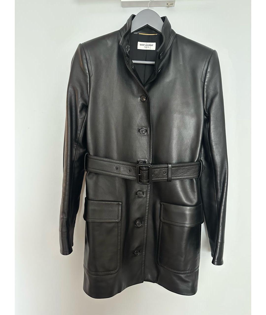 SAINT LAURENT Черная кожаная куртка, фото 7