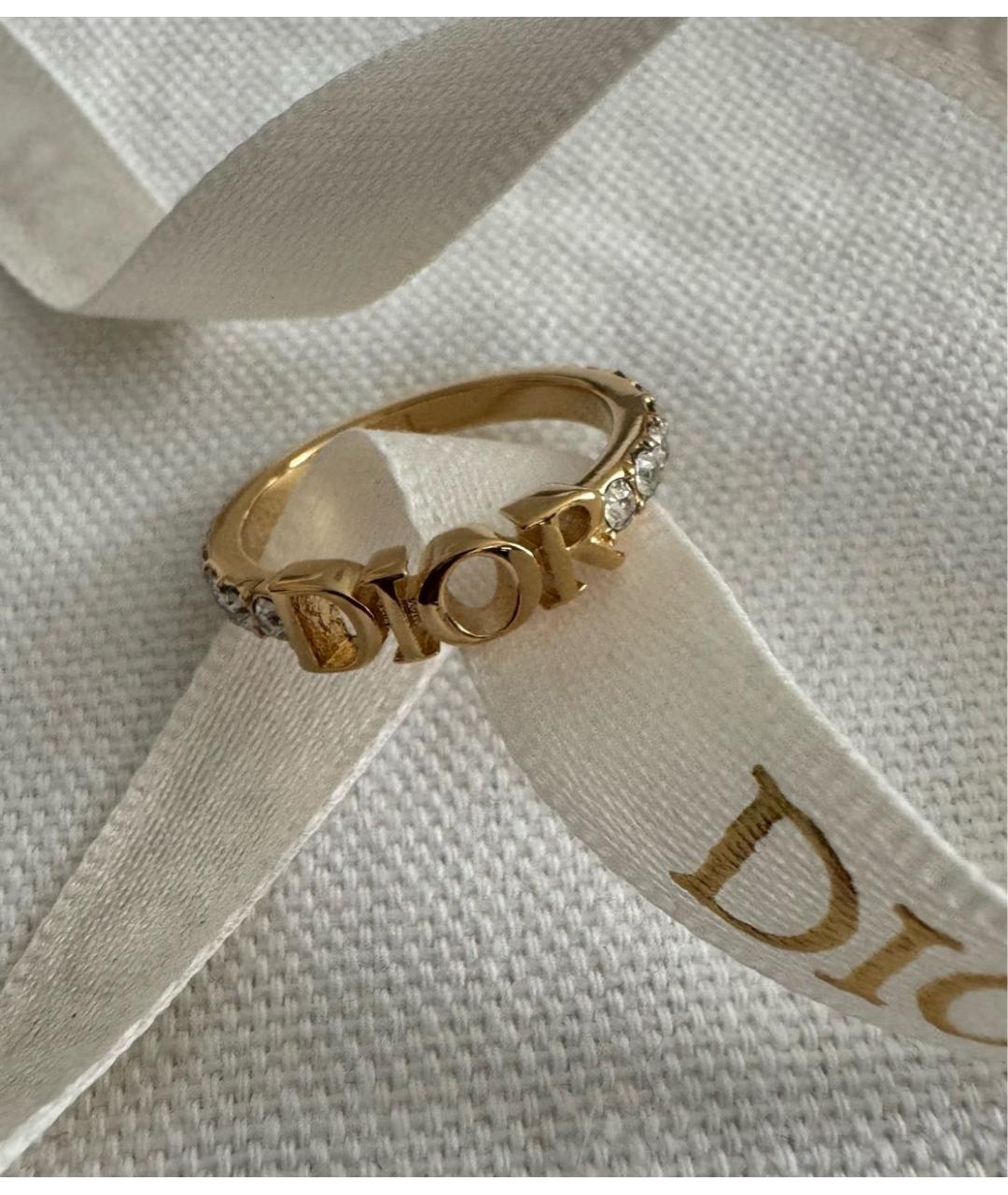 CHRISTIAN DIOR Золотое металлическое кольцо, фото 6